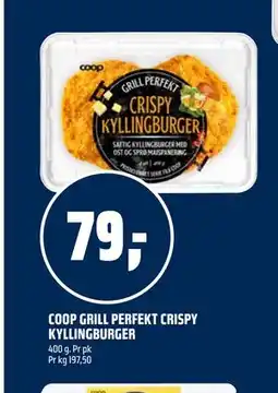 Coop Obs COOP GRILL PERFEKT CRISPY KYLLINGBURGER tilbud