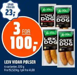 Coop Obs LEIV VIDAR PØLSER tilbud