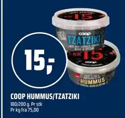 Coop Obs COOP HUMMUS/TZATZIKI tilbud