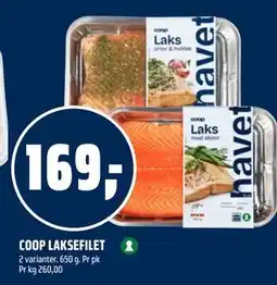 Coop Obs COOP LAKSEFILET tilbud