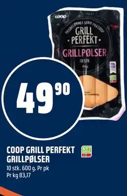 Coop Obs COOP GRILL PERFEKT GRILLPØLSER tilbud
