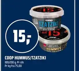 Coop Obs COOP HUMMUS/TZATZIKI tilbud