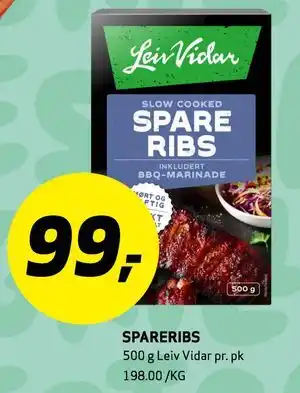 Bunnpris SPARERIBS tilbud