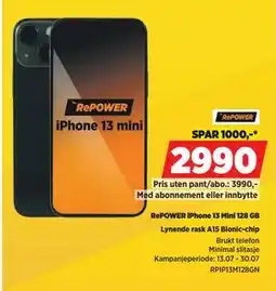 POWER RePOWER iPhone 13 Mini 128 GB tilbud