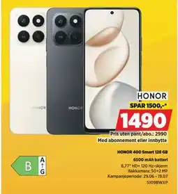 POWER HONOR 400 Smart 128 GB tilbud