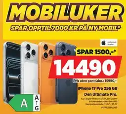 POWER iPhone 17 Pro 256 GB tilbud