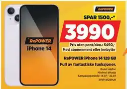 POWER RePOWER iPhone 14 128 GB tilbud