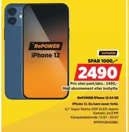 POWER RePOWER iPhone 12 64 GB tilbud