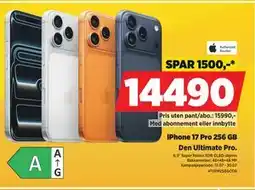 POWER iPhone 17 Pro 256 GB tilbud