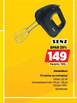 POWER SENZ Håndmikser tilbud