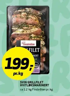 Bunnpris SVIN GRILLFILET HVITLØKSMARINERT tilbud