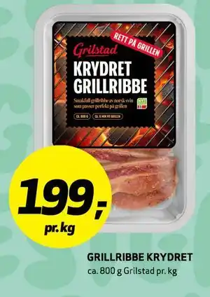 Bunnpris GRILLRIBBE KRYDRET tilbud