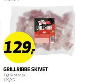 Bunnpris GRILLRIBBE SKIVET tilbud