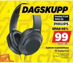 POWER Kablede hodetelefoner tilbud