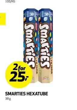 Bunnpris SMARTIES HEXATUBE tilbud