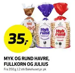 Bunnpris MYK OG RUND HAVRE, FULLKORN OG JULIUS tilbud