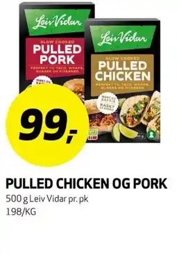 Bunnpris PULLED CHICKEN OG PORK tilbud