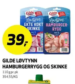 Bunnpris GILDE LØVTYNN HAMBURGERRYGG OG SKINKE tilbud