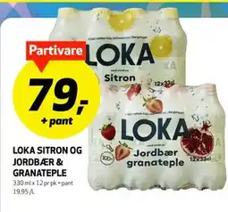 Bunnpris LOKA SITRON OG JORDBÆR & GRANATEPLE tilbud
