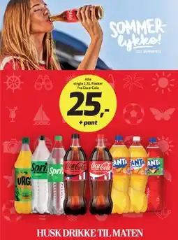 Bunnpris Alle single 1,5L flasker fra Coca-Cola tilbud
