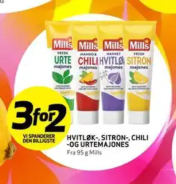 Bunnpris HVITLØK-, SITRON-, CHILI -OG URTEMAJONES tilbud