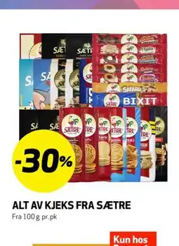Bunnpris ALT AV KJEKS FRA SÆTRE tilbud