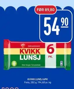 Rema 1000 KVIKK LUNSJ 6PK tilbud