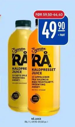 Rema 1000 RÅ JUICE tilbud