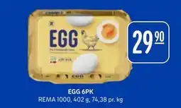 Rema 1000 EGG 6PK tilbud