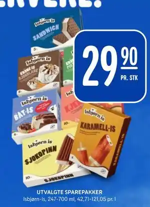 UTVALGTE SPAREPAKKER
