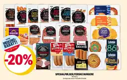 Coop Extra Spesialpølser/ferske burgere tilbud