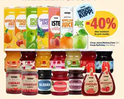 Coop Extra Coop Juice/Nektar/Iste , Coop Syltetøy tilbud
