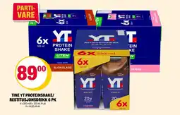 Coop Extra Tine YT proteinshake/ restitusjonsdrikk 6 pk tilbud