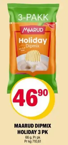Coop Extra Maarud dipmix holiday 3 pk tilbud