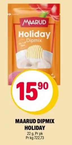 Coop Extra Maarud dipmix holiday tilbud