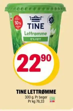 Coop Extra Tine lettrømme tilbud
