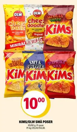 Coop Extra Kims/ OLW små poser tilbud