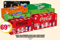 Coop Extra Coca-Cola original/ Coca-Cola zero sugar/ urge/ Fanta zero sugar/ Sprite zero sugar tilbud