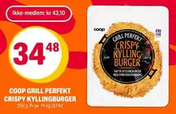 Coop Extra Grill perfekt crispy kylling burger tilbud