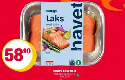 Coop Extra Coop laksefilet tilbud
