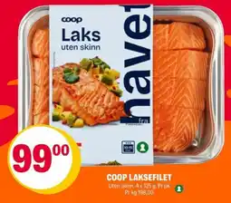 Coop Extra Coop laksefilet tilbud