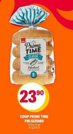 Coop Extra Coop prime time pølsebrød tilbud