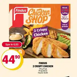 Coop Extra Findus 2 crispy chicken tilbud
