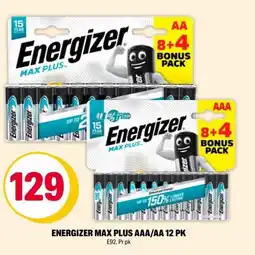 Coop Extra Energizer max plus AAA / AA 12 pk tilbud