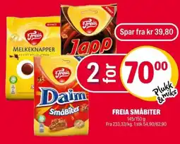 Coop Extra Freia småbiter tilbud