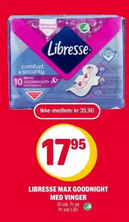 Coop Extra Libresse max goodnight med vinger tilbud