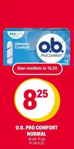 Coop Extra O.B. Pro comfort normal tilbud