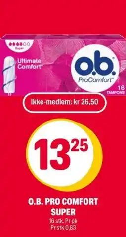Coop Extra O.B. Pro comfort super tilbud