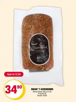 Coop Extra Smak* 7-kornbrød tilbud