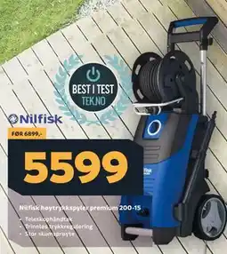 Megaflis Nilfisk høytrykkspyler premium 200-15 tilbud